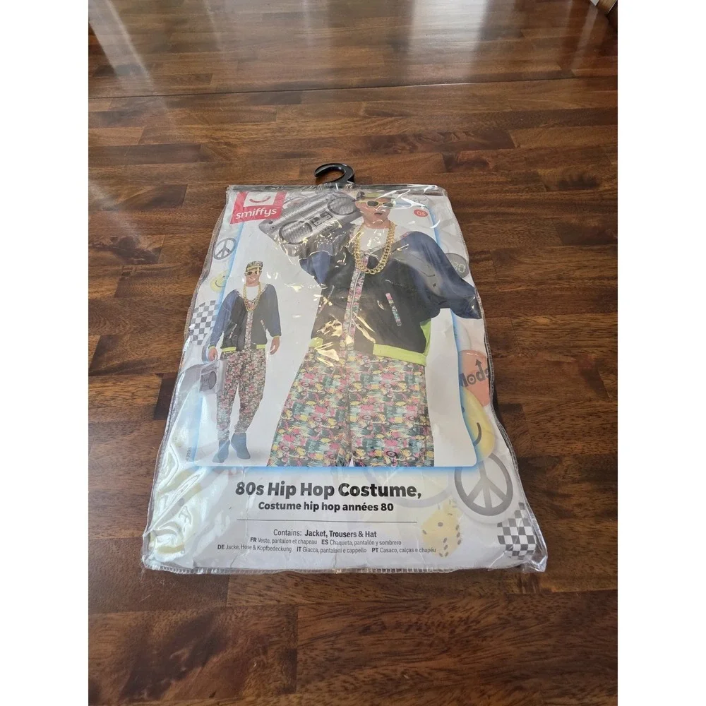 80s Hip Hop Costume Adult Vanilla Ice Style Jacket Trousers and Hat